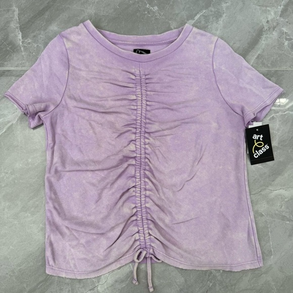 art class Other - Girls’ Art Class Ruched Acid Wash Short Sleeve Top Size XL 14/16
